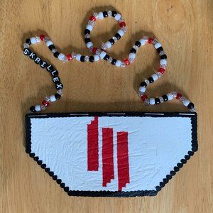 Skrillex Logo Kandi Perler Necklace Rave Accessory
